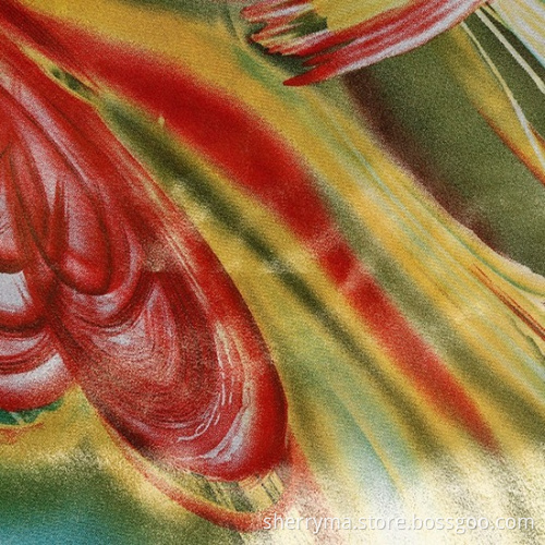 100 percent polyester clothing satin african print fabric